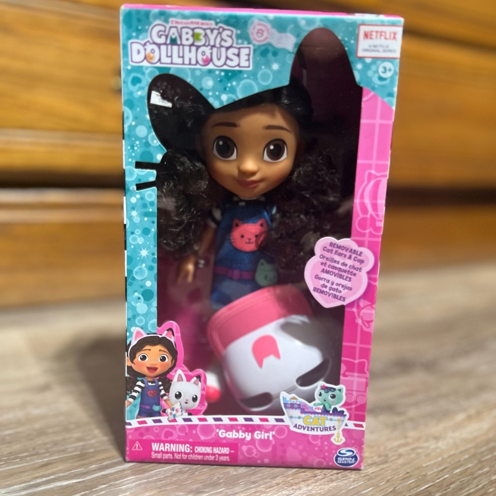 Gabby Girl Doll with Pink and Black Outfit